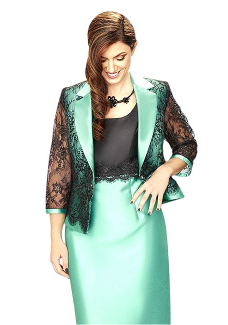 Tubino in tessuto rasato con giacca in pizzo REVE DE RONDE GR. FD | Abiti | G6.OJOSEL.208896G104